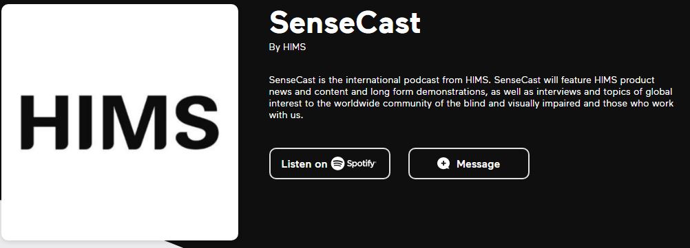 [[NEWS] HIMS Podcast is released! Meet our "SenseCast"] image